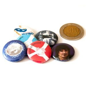 Chapita 2,5 cm.