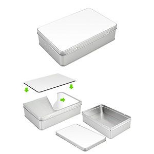 Caja Metálica Rectangular Sublimación